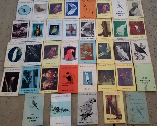 Avicultural Bulletin Magazines Large Lot of 45 ~Vintage Good Condition~