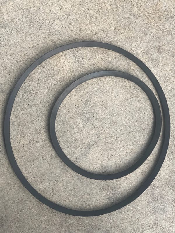 **NEW 2 REPLACEMENT **SMOOTH INSIDE** BELT SET** for use with a DELTA Invicta DC-33 13" Wood Planer